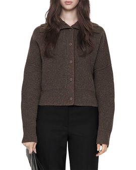 Allsaints Allsaints Caron Wool Funnel Neck Cardigan