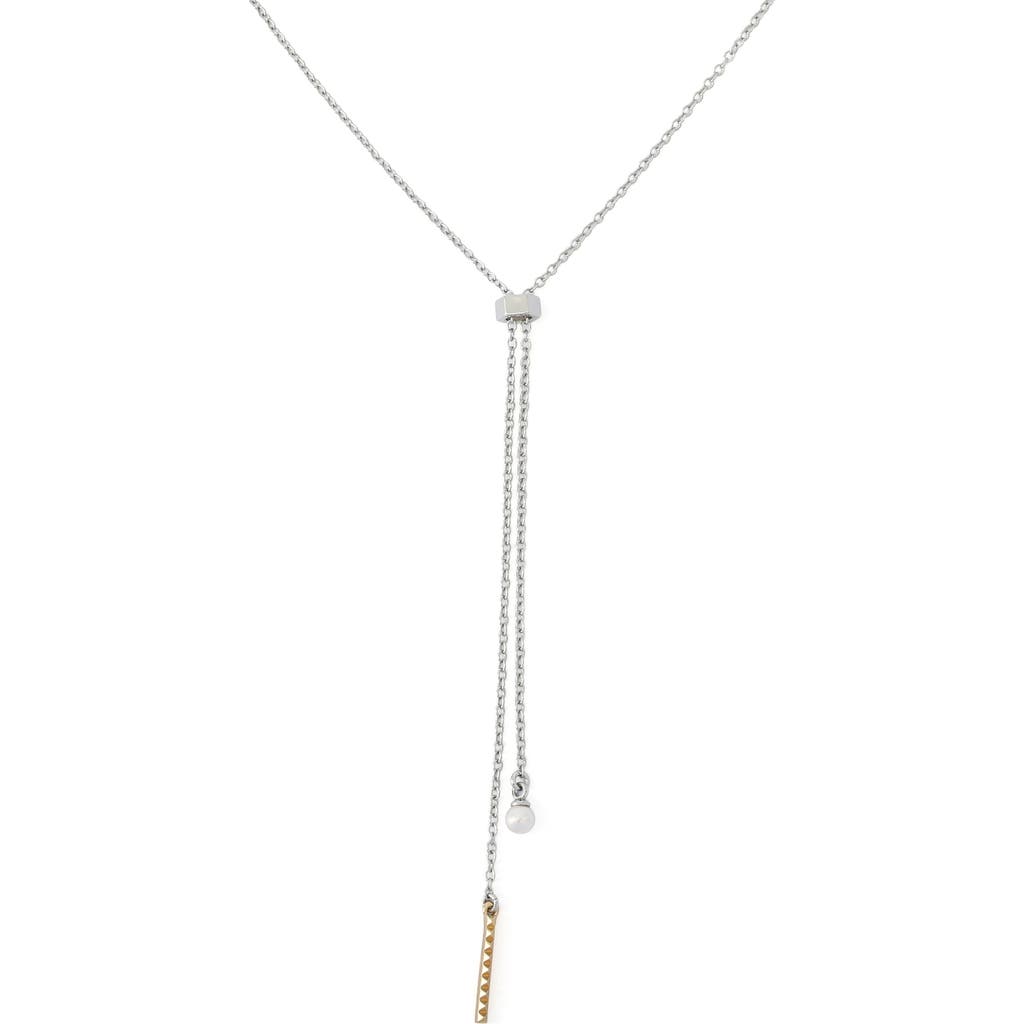 AllSaints AllSaints Chain & Faux Pearl Y-Necklace