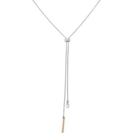 AllSaints AllSaints Chain & Faux Pearl Y-Necklace