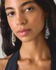 AllSaints AllSaints Chain Mesh Statement Earrings in Silver, Women's at Urban Outfitters - 1