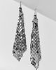 AllSaints AllSaints Chain Mesh Statement Earrings in Silver, Women's at Urban Outfitters - 2