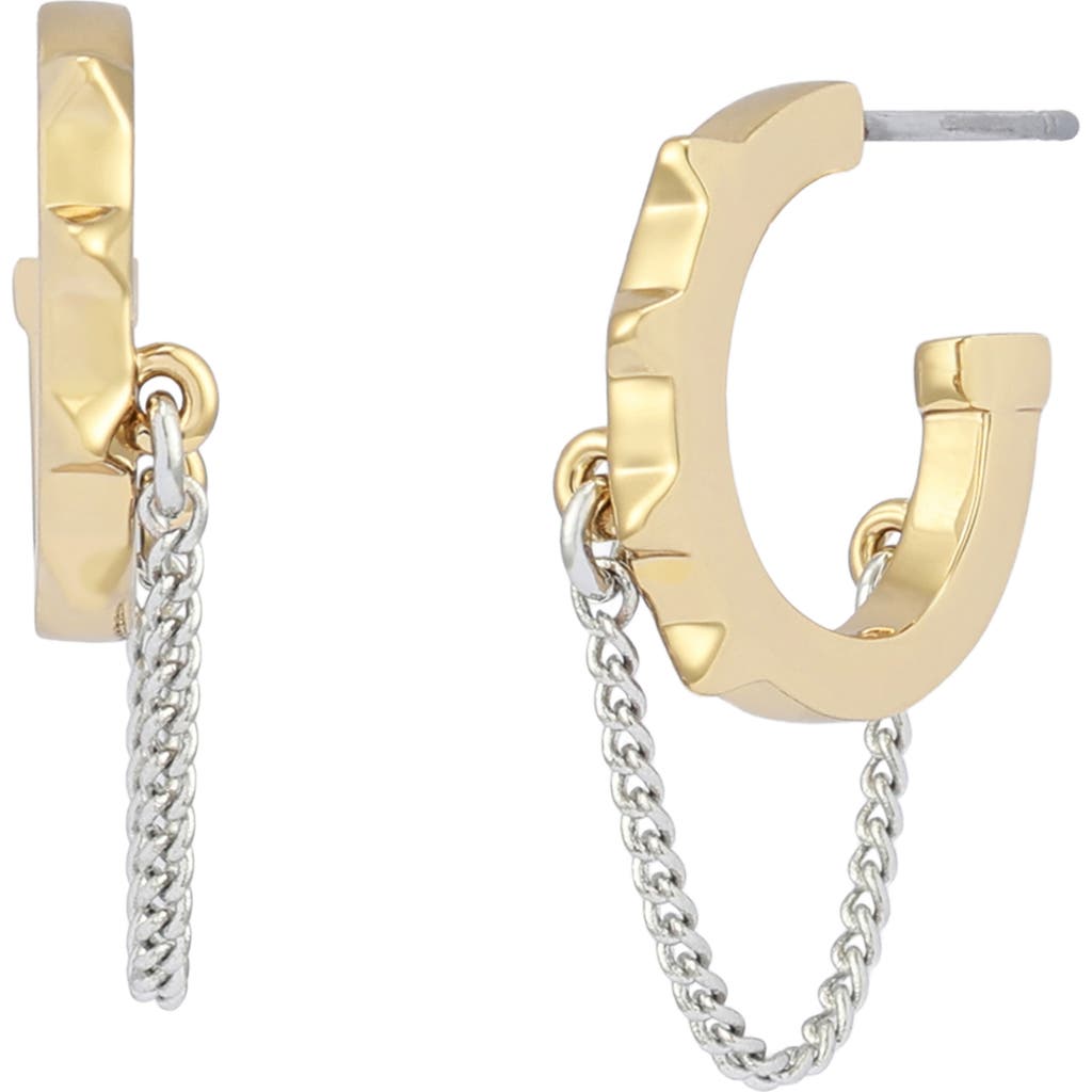 AllSaints AllSaints Chain Swag Huggie Hoop Earrings