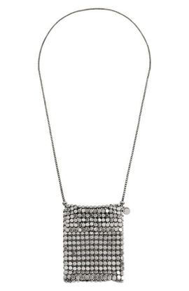 AllSaints AllSaints Chainmail Bag Long Pendant Necklace