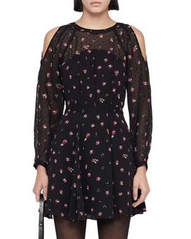 Allsaints Allsaints Chrissy Clip Jacquard Mini Dress