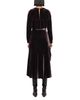 Allsaints Allsaints Chrissy Velvet Cold Shoulder Midi Dress - 3