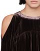 Allsaints Allsaints Chrissy Velvet Cold Shoulder Midi Dress - 6