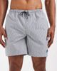 AllSaints AllSaints Ciper striped swim shorts in blue and white - 4
