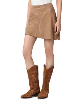 Allsaints Allsaints Clara Suede Mini Skirt