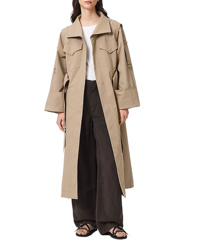 Allsaints Allsaints Clayton Stand Collar Trench Coat