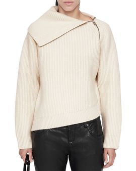 Allsaints Allsaints Cleo Wool Funnel Neck Sweater