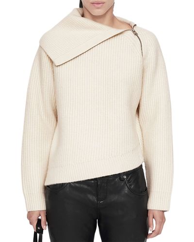 Allsaints Allsaints Cleo Wool Funnel Neck Sweater