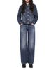 Allsaints Allsaints Cohen High Rise Straight Jeans in Light Indigo - 2