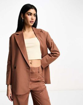 AllSaints AllSaints Corin Miro set suit blazer in rust - PINK