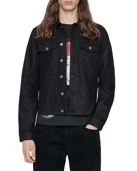 Allsaints Allsaints Cotton Fitted Pocket Trucker Jacket