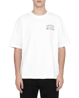 Allsaints Allsaints Cotton Relaxed Logo Graphic Crewneck T-Shirt