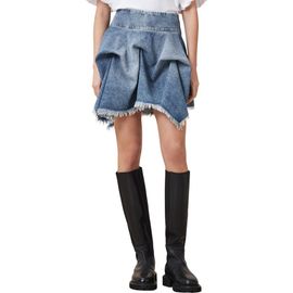 AllSaints AllSaints Crissy Gathered Denim Skirt