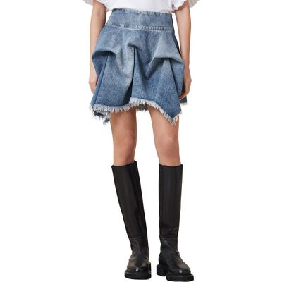 AllSaints AllSaints Crissy Gathered Denim Skirt