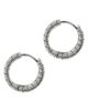 AllSaints AllSaints Croc Embossed Huggie Hoop Earrings - 3