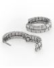AllSaints AllSaints Croc Embossed Huggie Hoop Earrings - 4