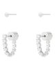 AllSaints AllSaints Crystal Front-Back Stud Earrings Set  - 1