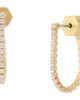 AllSaints AllSaints Crystal Front-to-Back Hoop Earrings - 1