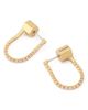 AllSaints AllSaints Crystal Front-to-Back Hoop Earrings - 4