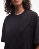 AllSaints AllSaints Darcy short sleeve diamante detail T-shirt mini dress In washed black - 3
