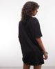 AllSaints AllSaints Darcy short sleeve diamante detail T-shirt mini dress In washed black - 4