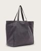AllSaints AllSaints Decent logo large canvas tote bag in washed black - 4