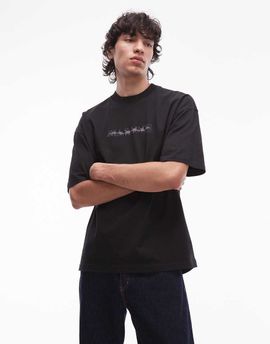 AllSaints Allsaints Deterrent t-shirt in washed black