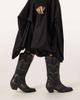 AllSaints AllSaints dolly cowboy boots in dark brown - 4