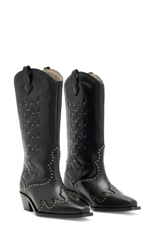 AllSaints AllSaints Dolly Studded Western Boot