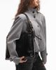 AllSaints AllSaints edbury panel shoulder bag in black - 2
