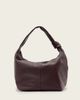 AllSaints AllSaints Effie knot large leather shoulder bag in burgundy-Red - 1