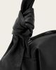 AllSaints AllSaints Effie knot leather shoulder bag in black - 3
