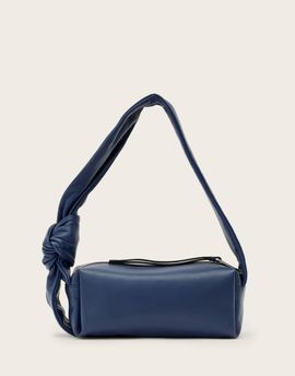 AllSaints AllSaints Effie knot leather shoulder bag in blue