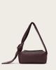 AllSaints AllSaints Effie knot leather shoulder bag in burgundy-Red - 3
