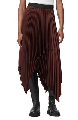 AllSaints AllSaints Elisa Pleated Midi Skirt