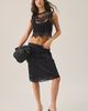 AllSaints AllSaints Eliza Sheer Mesh + Lace Cropped Tank Top in Black, Women's at Urban Outfitters - 2