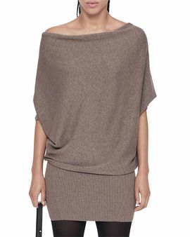 Allsaints Allsaints Ellie Cotton Knit Mini Dress