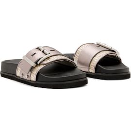 AllSaints AllSaints Ellie Raffia Stud Slide Sandal