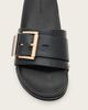 AllSaints AllSaints Ellie studded leather slides in black - 3