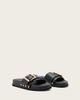 AllSaints AllSaints Ellie studded leather slides in black - 4
