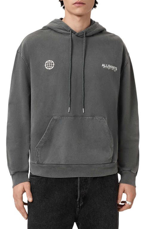 AllSaints AllSaints Emblem Embroidered Hoodie