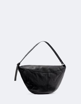 AllSaints AllSaints Esme Whipstitch leather cross body bag in black