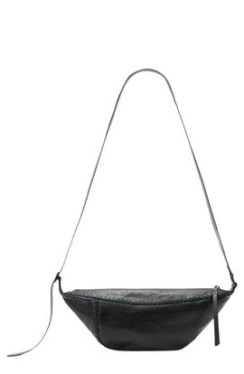 AllSaints AllSaints Esme Whipstitch Leather Crossbody Bag