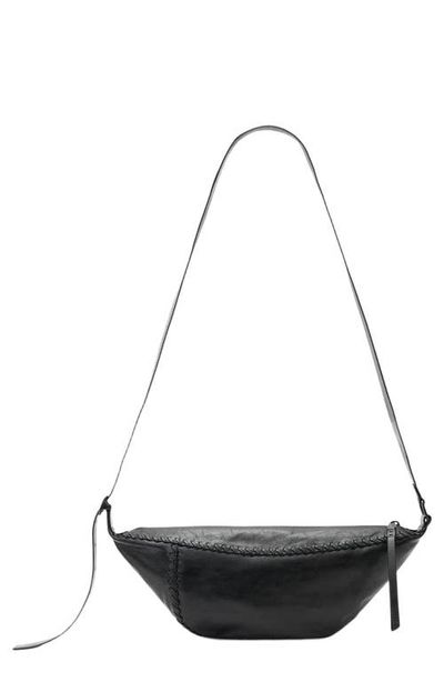 AllSaints AllSaints Esme Whipstitch Leather Crossbody Bag