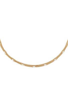AllSaints AllSaints Faux Pearl Double Layer Necklace