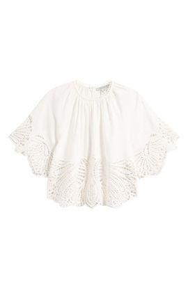 AllSaints AllSaints Femi Broderie Anglaise Cotton Top