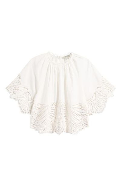 AllSaints AllSaints Femi Broderie Anglaise Cotton Top